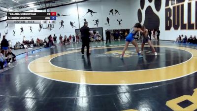 110 B 3rd Place Match - Sharon Moreno, Aurora University vs Liliana Greenfield, Indiana Tech University