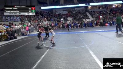 40 lbs 3rd Place Match - Rose Davidson, Slyfox vs Everly Sides, WTC