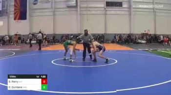 126 lbs Round Of 32 - Spencer Parry, Mat Time vs Coen Quintana, Dinuba WC