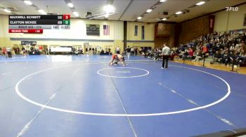 174 lbs Cons. Round 3 - Clayton McKee, Aurora Universtiy vs Maxwell Schmitt, Carthage College