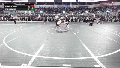 60 lbs Consi Of 16 #2 - Braxton Lorg, Shelton Wrestling Academy vs Jett Leclaire, De Pere