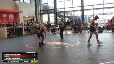 J-5 lbs Quarterfinal - Zander Goodale, West Liberty Wrestling Club vs Gradyn Wiseman, DC Elite