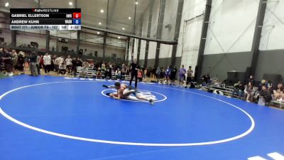 Junior FS - 157 lbs Cons. Round 2 - Gabriel Ellertson, Outlaw Wrestling Club vs Andrew Kuhn, Washington