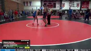 152 lbs Quarterfinal - Isaiah Fenton, Notre Dame, Burlington vs Samuel Schneider, Clear Creek-Amana