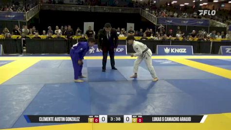Clemente Austin Gonzalez vs Lukas S Camacho Araujo 2026 Pan Kids Jiu-Jitsu IBJJF Championship