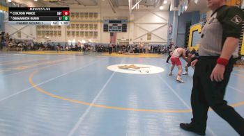 126 lbs Champ. Round 1 - DeMarion Russ, Lake Forest H S vs Colton Price, Smyrna H S