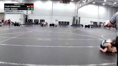 138 lbs Round 3 (4 Team) - Brady Kostick, Freakztyle Wrecking Crew vs Tyler Youngcourt, Mat Assassins Black