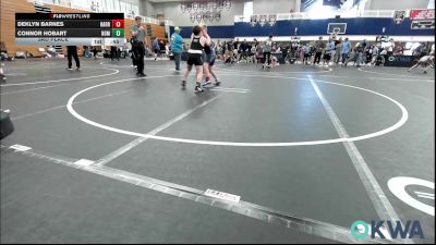 110 lbs 3rd Place - Deklyn Barnes, Harrah vs Connor Hobart, Team Nomad