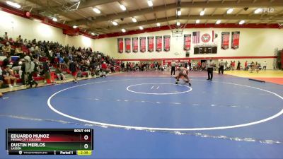 133 lbs 3rd Place Match - Dustin Merlos, Lassen vs Eduardo Munoz, Fresno City College