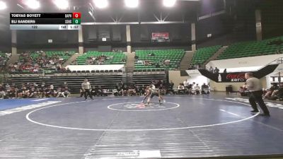 122 lbs Finals (2 Team) - Eli Sanders, Smiths Station Hs vs Tobyas Boyett, Daphne