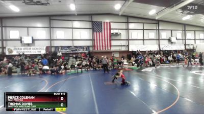 68 lbs Quarterfinal - Pierce Coleman, Team Prestige vs Thomas Davies, Shootbox Wrestling Club