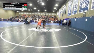 285 lbs Cons. Round 3 - Jason Navarrete, Woodlake vs Juan Ramirez, Coalinga