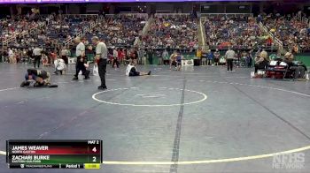 3A 150 lbs Quarterfinal - James Weaver, North Gaston vs Zachari Burke, Eastern Guilford