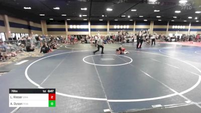 78 lbs Consi Of 8 #2 - Leo Rieser, Grindhouse WC vs Avery Dyson, Texas Elite