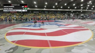 82 lbs Cons. Round 2 - Evelyn Fleming, Windy City Wrestlers vs Hattie Young, Team Champs