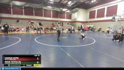 61 lbs Cons. Semi - Cassius Astin, Devils Wrestling vs Ridge McMullin, Cougars Wrestling Club