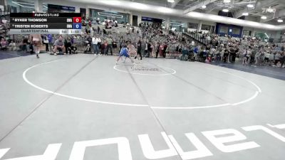 144 lbs Quarterfinal - Ryker Thomson, Sanderson Wrestling Academy vs Tristen Roberts, Sanderson Wrestling Academy