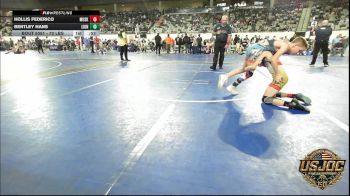 70 lbs Quarterfinal - Hollis Federico, Muskogee Rougher Youth Wrestling vs Bentley Hans, Lions Wrestling Academy