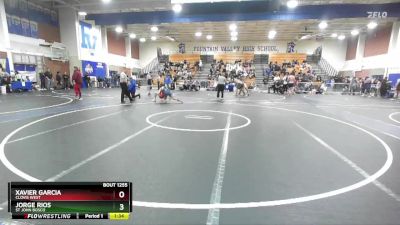 106 lbs Quarterfinal - Jorge Rios, St John Bosco vs Xavier Garcia, Clovis West