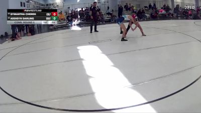 117 lbs Cons. Round 5 - Symantha Cherek, Nebraska Wrestling Academy vs Addisyn Darling, Yutan