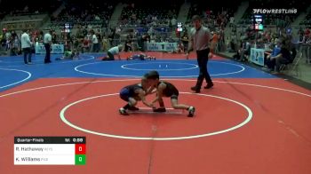 43 lbs Quarterfinal - Rixon Hathaway, Keystone Kids Wrestling Club vs Kruz Williams, Piedmont