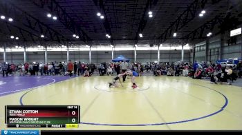 90 lbs Champ. Round 2 - Mason Wright, Southern Idaho Wrestling Club vs Ethan Cottom, West Minico