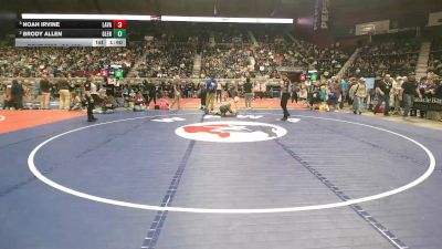 3A-126 lbs Semifinal - Noah Irvine, Lander Valley vs Brody Allen, Glenrock