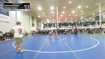 170 lbs Rr Rnd 3 - Teagan Mcguinness, Journeymen Wrestling - Girls vs Michaela Thomas, Triumph Trained - Girls