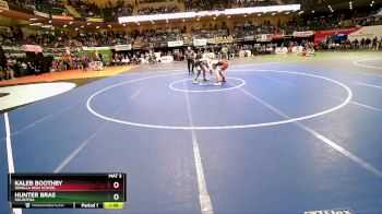 160 lbs Quarterfinal - KALEB BOOTHBY, Wasilla High School vs Hunter Bras, Soldotna