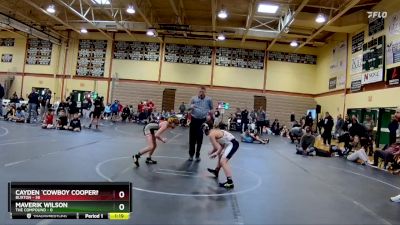 88 lbs Round 2 (10 Team) - Maverik Wilson, The Compound vs Cayden `Cowboy Cooperman, Buxton