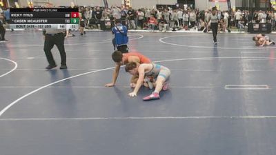 157 lbs Cons. Sub-quarters - Ricky Titus, Immortal Athletics WC vs Casen McAlister, Tonganoxie High School