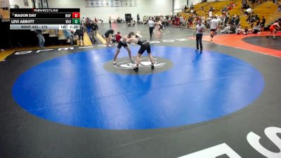 174 lbs 5th Place Match - Levi Abbott, West Liberty vs Mason Day, Indianapolis