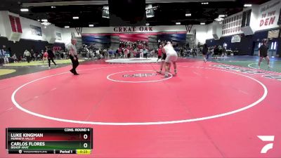 285 lbs Cons. Round 4 - Carlos Flores, Bishop Amat vs Luke Kingman, Murrieta Valley