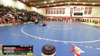 133 lbs Champ. Round 2 - Arthur Parra, Simpson University vs Nathen Diaz, Fresno State NCWA