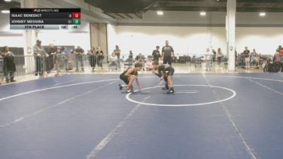 80 lbs 5th Place - Isaac Benedict, IA vs Johnny Messina, NJ