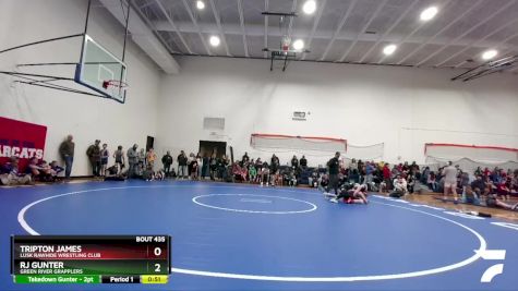 102 lbs Round 2 - Rj Gunter, Green River Grapplers vs Tripton James, Lusk Rawhide Wrestling Club