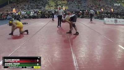 197 lbs Placement Matches (16 Team) - Elijah Brockie, North Central vs Dominic Pagan, Baldwin Wallace