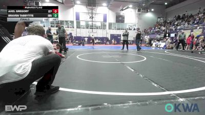 60 lbs Final - Axel Gregory, Tulsa Blue T Panthers vs Braven Tabbytite, HURRICANE WRESTLING ACADEMY