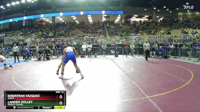 157 2A Quarterfinal - Kawayran Vazquez, Jesuit vs Landen Holley, Wesley Chapel