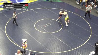 252 lbs Quarterfinal - Ryland Kelly, Seneca Valley vs Urijah Rivas, Hanover Area