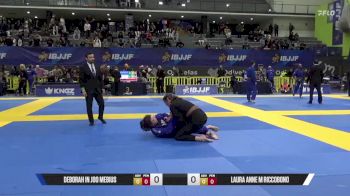 Laura Anne M Riccobono vs Deborah In Joo Mebius 2025 European Jiu-Jitsu IBJJF Championship