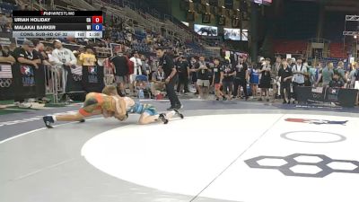 120 lbs Cons. Sub-rd Of 32 - Uriah Holiday, California vs Malakai Barker, Wisconsin