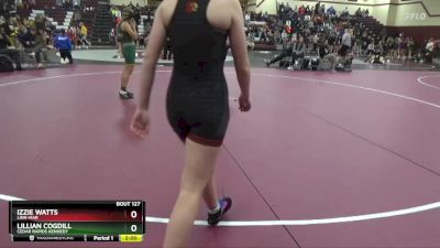 JV-17 lbs Round 3 - Izzie Watts, Linn-Mar vs Lillian Cogdill, Cedar Rapids Kennedy