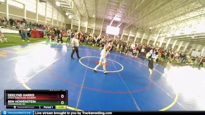 92 lbs Quarterfinal - Deklynd Harris, Stout Wrestling Academy vs Ben Howenstein, Powerhouse WC