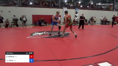 87 kg 5th Place - Sampson Wilkins, Vsc vs Jared Voss, Kwc