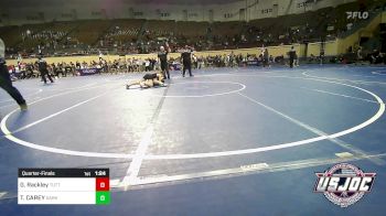 120 lbs Quarterfinal - Gage Rackley, Tuttle Elite Wrestling Club vs TRAYTON CAREY, Darko Valley Wolfpak