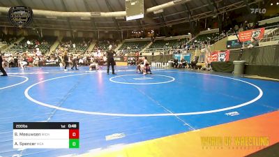 200 lbs Consolation - Braylen Meeuwsen, Michigan Grappler RTC vs Asiyah Spencer, McAlester