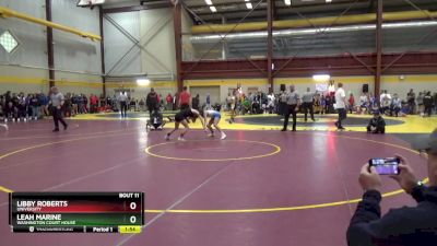 110 lbs Champ. Round 1 - Libby Roberts, University vs Leah Marine, Washington Court House