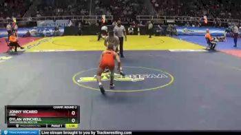 II-126 lbs Champ. Round 2 - Jonny Vicario, Eden vs Dylan Winchell, Warrensburg/Bolton