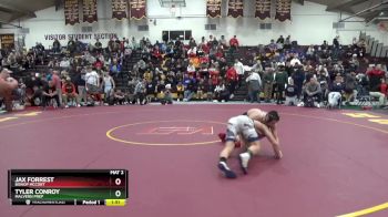 132 lbs Quarterfinal - Jax Forrest, Bishop McCort vs Tyler Conroy, Malvern Prep